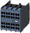 SIEMENS 3RH2911-2HA22 Auxiliary switch 2 NO+2 NC current paths: 1 NC, 1 NO for contactor relays/motor contactors S00/S0