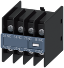 SIEMENS 3RH2911-4GA04 Auxiliary switch, 4?, current path 1 NC, 1 NC, 1 NC, 1 NC, for contactor relays, S00