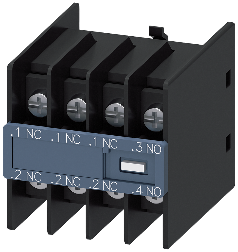 SIEMENS 3RH2911-4HA13 Auxiliary switch 1 NO+3 NC, current paths: 1 NC, 1 NC, 1 NC, 1 NO, 3RT2,.1/.2,.1/.2,.1/.2,.3/.4