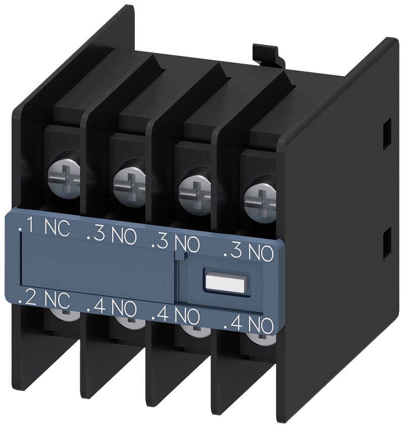 SIEMENS 3RH2911-4HA31 Auxiliary switch 3 NO+1 NC, current paths: 1 NC, 1 NO, 1 NO, 1 NO, 3RT2,.1/.2,.3/.4,.3/.4,.3/.4