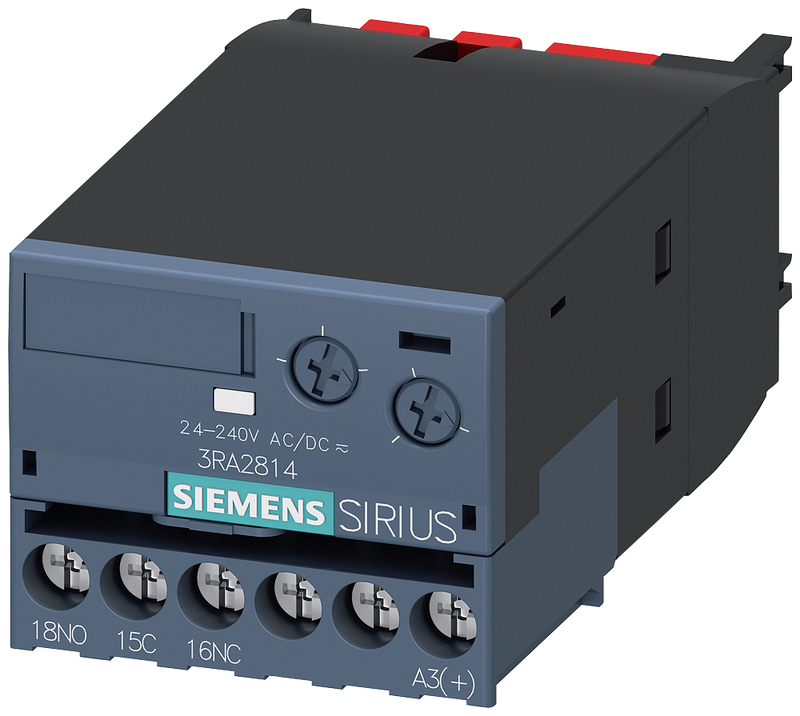SIEMENS 3RA2814-1AW10 Auxiliary switch, electron. delayed, OFF-delay with auxiliary voltage