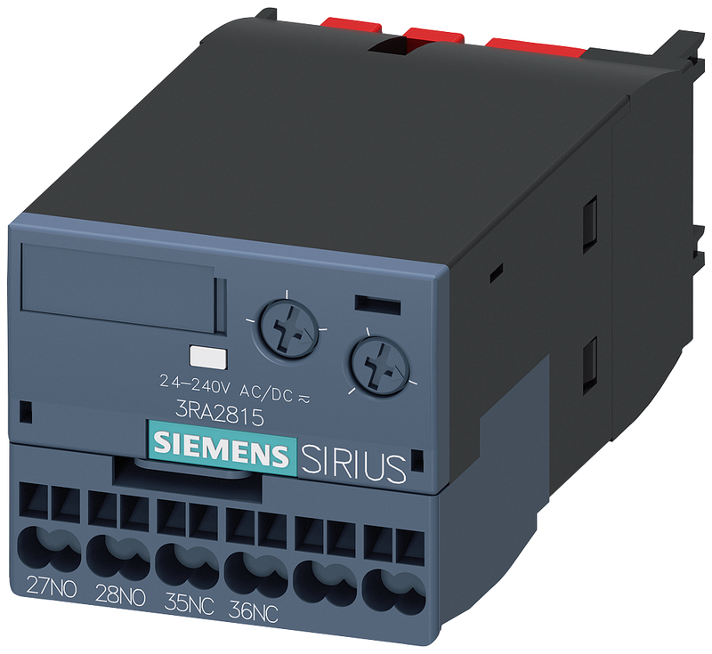 SIEMENS 3RA2815-2FW10 Auxiliary switch, electron. delayed, OFF-delay without auxiliary voltage