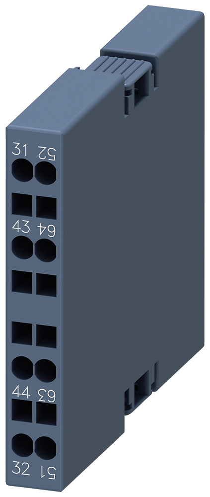 SIEMENS 3RH2921-2DA11 Auxiliary switch lateral, 1 NO+1 NC, current paths: 1 NC, 1 NO for motor contactors, S0