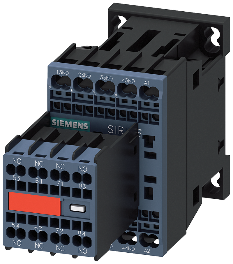 SIEMENS 3RH2262-2AK60 Contactor relay, 6 NO+2 NC, 110 V AC/50 Hz, 120 V AC/60 Hz, S00, spring-loaded terminal