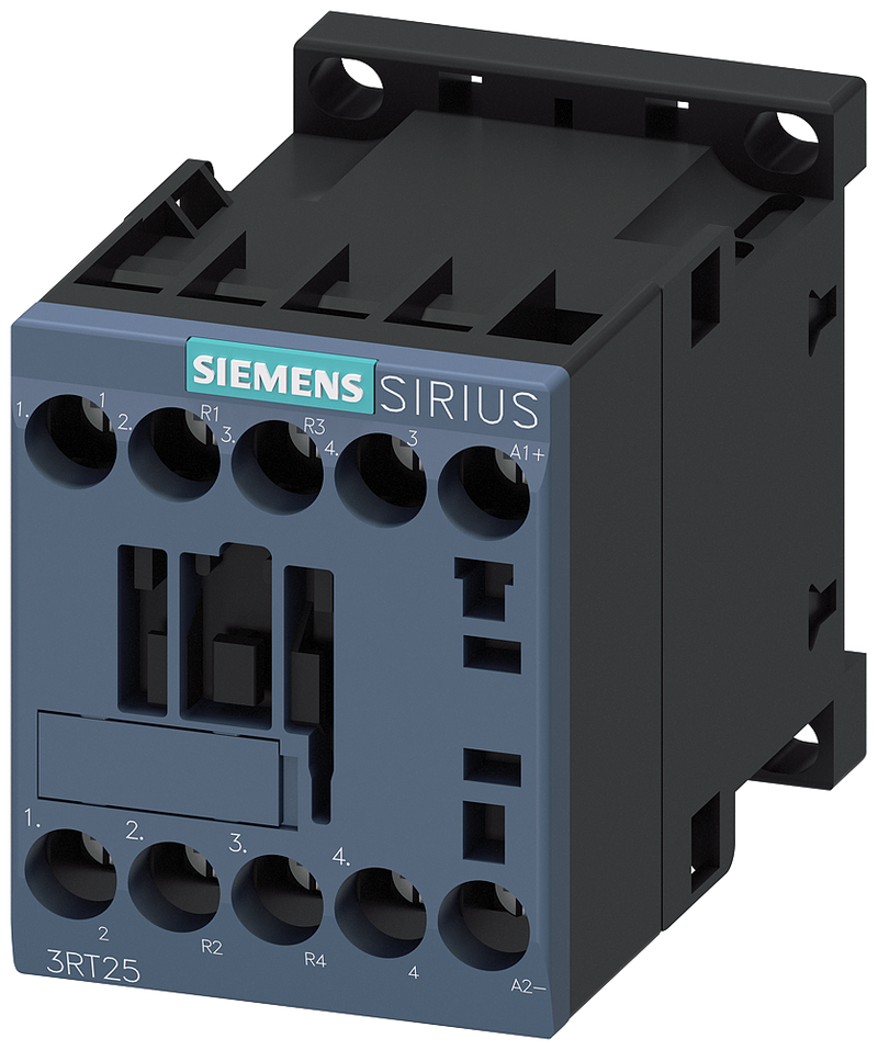 SIEMENS 3RT2518-1BB40 Contactor 2 NO + 2 NC, AC-3, 7.5 kW 24 V DC 4-pole 2 NO + 2 NC