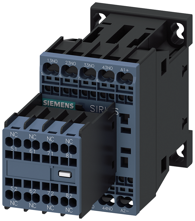 SIEMENS 3RH2344-2BB40 Contactor relay, 4 NO+4 NC, 24 V DC, S00, spring-loaded terminal