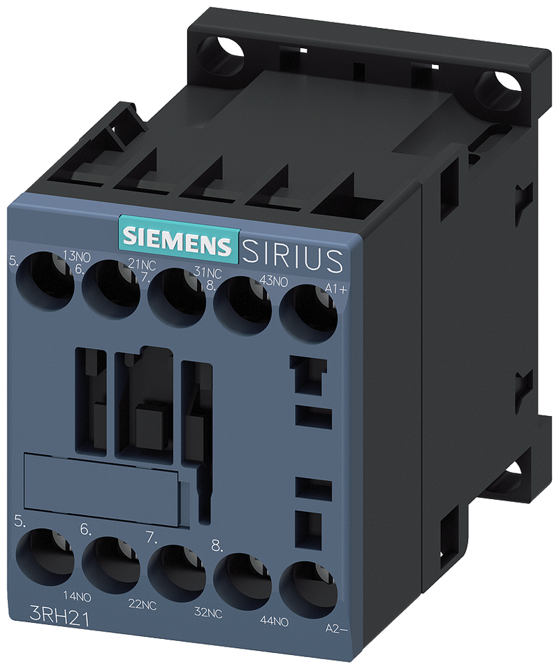 SIEMENS 3RH2122-1XF40-0LA2 Contactor relay railway, 2 NO + 2 NC, 110 V DC, 0.7-1.25*Us, with integrated varistor, S00