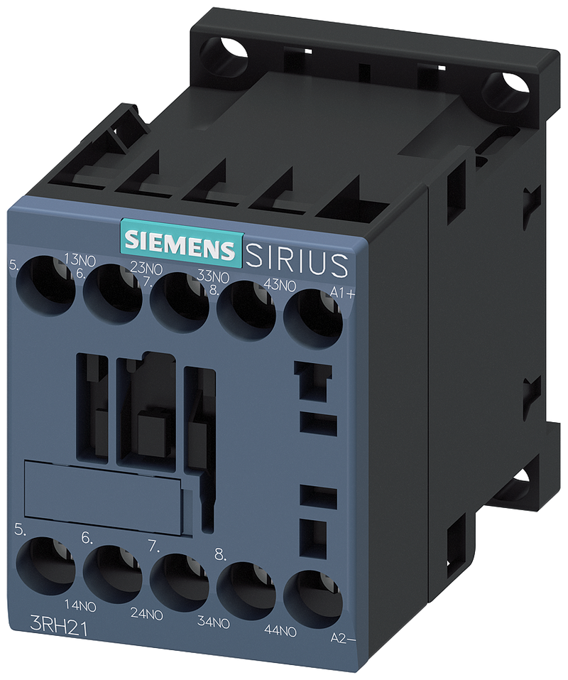 SIEMENS 3RH2140-1BN40 Contactor relay, 4 NO, 250 V DC, S00, screw terminal