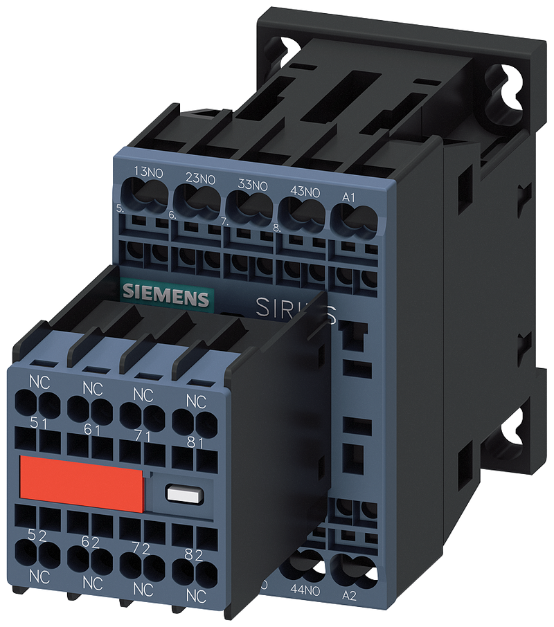 SIEMENS 3RH2244-2BB40 Contactor relay, 4 NO+4 NC, 24 V DC, S00, spring-loaded terminal