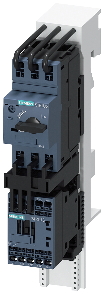 SIEMENS 3RA2110-1GH15-1BB4 Load feeder, direct starter, S00, 4.5-6.3 A, 24 V DC, 150 kA