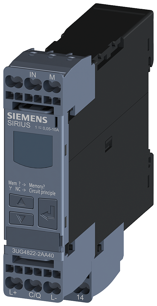 SIEMENS 3UG4822-2AA40 Monitoring relay, digital, current monitoring, 22.5 mm for IO-Link 0.05 to 10.0