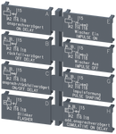 SIEMENS 3RP2901-0A Label set for multi-function device, 1 CO label set (1 unit) with 8 functions
