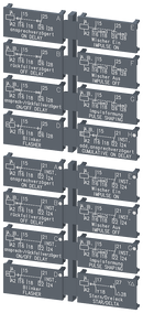 SIEMENS 3RP2901-0B Label set for multi-function device, 2 CO label set (1 unit) with 16 functions