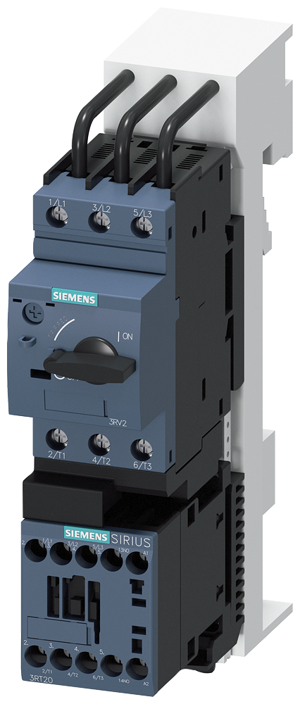 SIEMENS 3RA2110-1JD16-1AP0 Load feeder, direct starter, S00, 7-10 A, 230 V AC, 50/60 Hz, 150 kA
