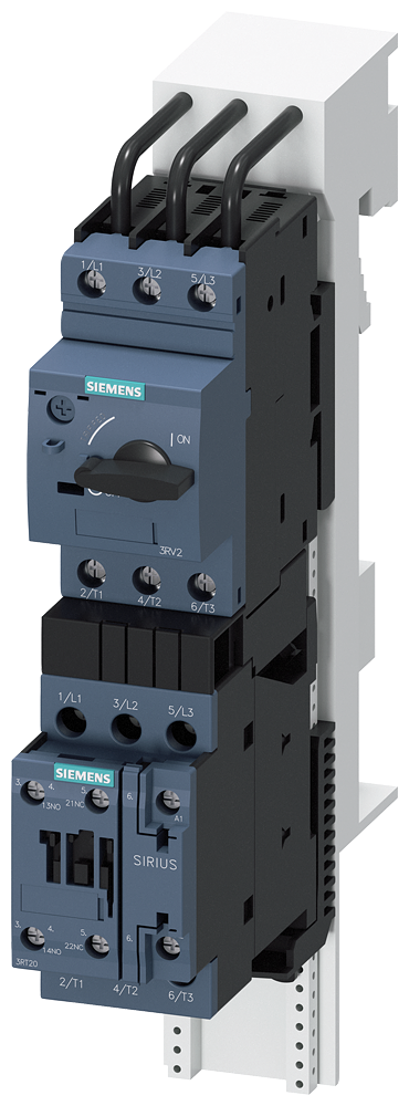 SIEMENS 3RA2120-1GD24-0AP0 Load feeder, direct starter, S0, 4.5-6.3 A, 230 V AC/50 Hz, 150 kA