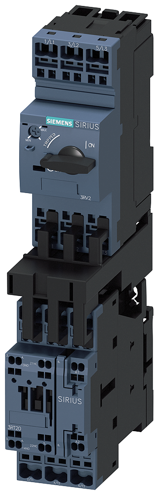 SIEMENS 3RA2120-4BE27-0AP0 Load feeder, direct starter, S0, 13-20 A, 230 V AC/50 Hz, 150 kA