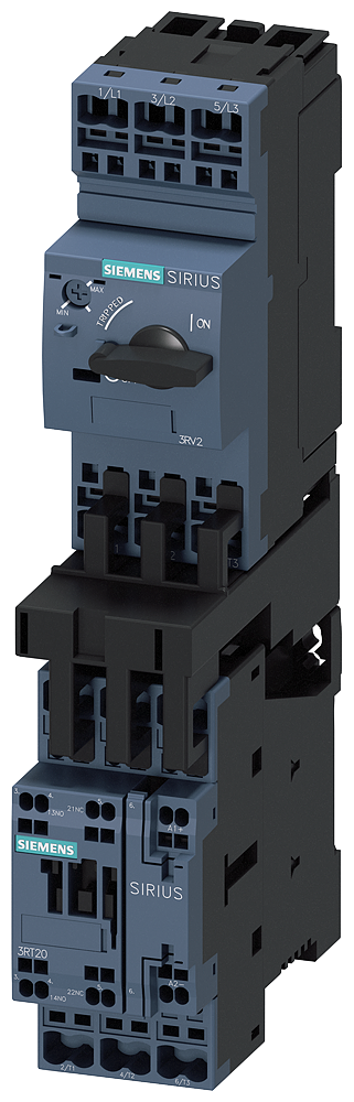 SIEMENS 3RA2120-1KE24-0BB4 Load feeder, direct starter, S0, 9-12.5 A, 24 V DC, 150 kA