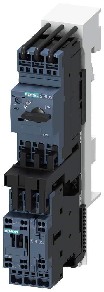SIEMENS 3RA2120-1JH24-0BB4 Load feeder, direct starter, S0, 7-10 A, 24 V DC, 150 kA