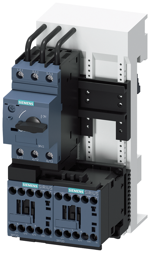 SIEMENS 3RA2210-1HD15-2AP0 Load feeder, reversing starter, S00, 5.5-8 A, 230 V AC, 50/60 Hz, 150 kA