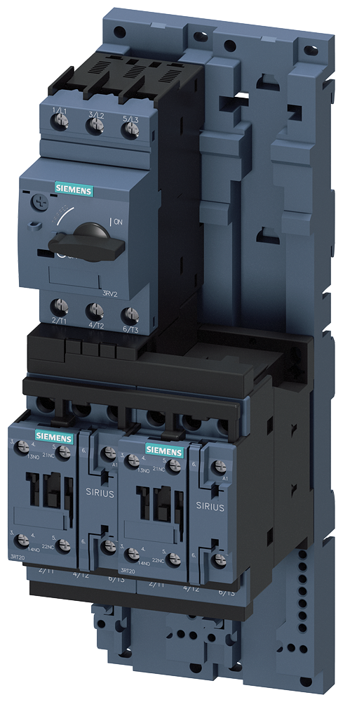 SIEMENS 3RA2220-1HB24-0AP0 Load feeder, reversing starter, S0, 5.5-8 A, 230 V AC/50 Hz, 150 kA