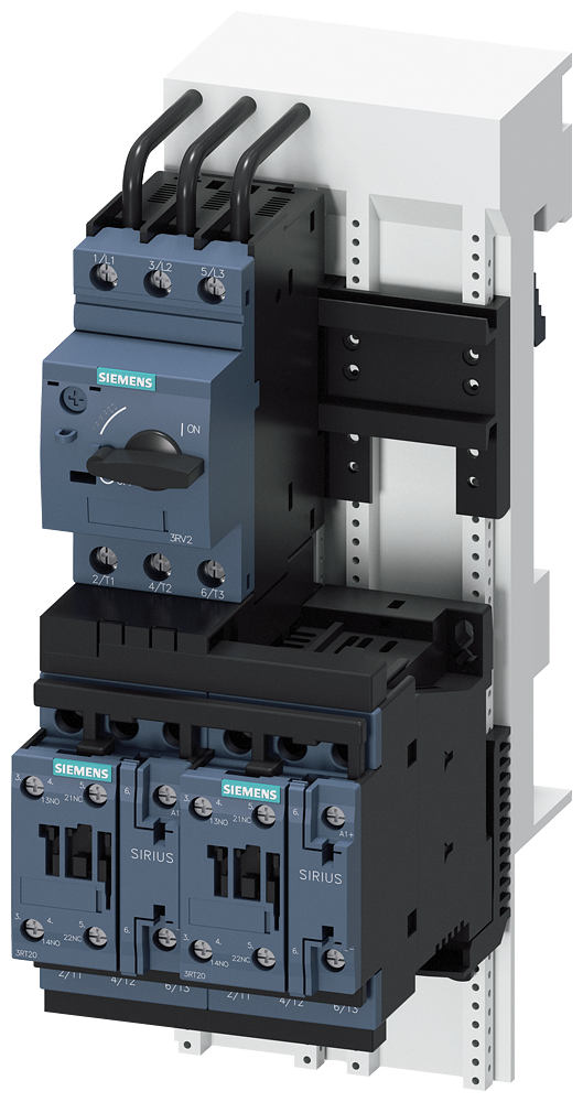 SIEMENS 3RA2220-4BD26-0BB4 Load feeder, reversing starter, S0, 13-20 A, 24 V DC, 150 kA