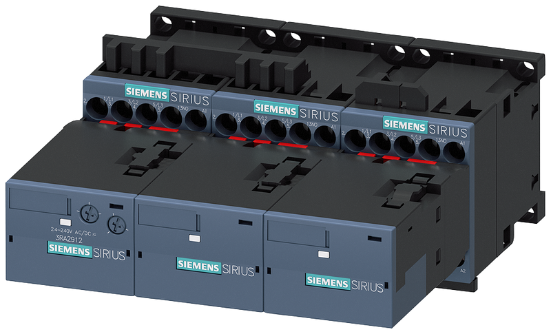 SIEMENS 3RA2415-8XF31-1AP0 Contactor assembly for star-delta (wye-delta) start AC3, 5.5 kW/400 V 230 V AC, 50/60 Hz, 3-pole S00