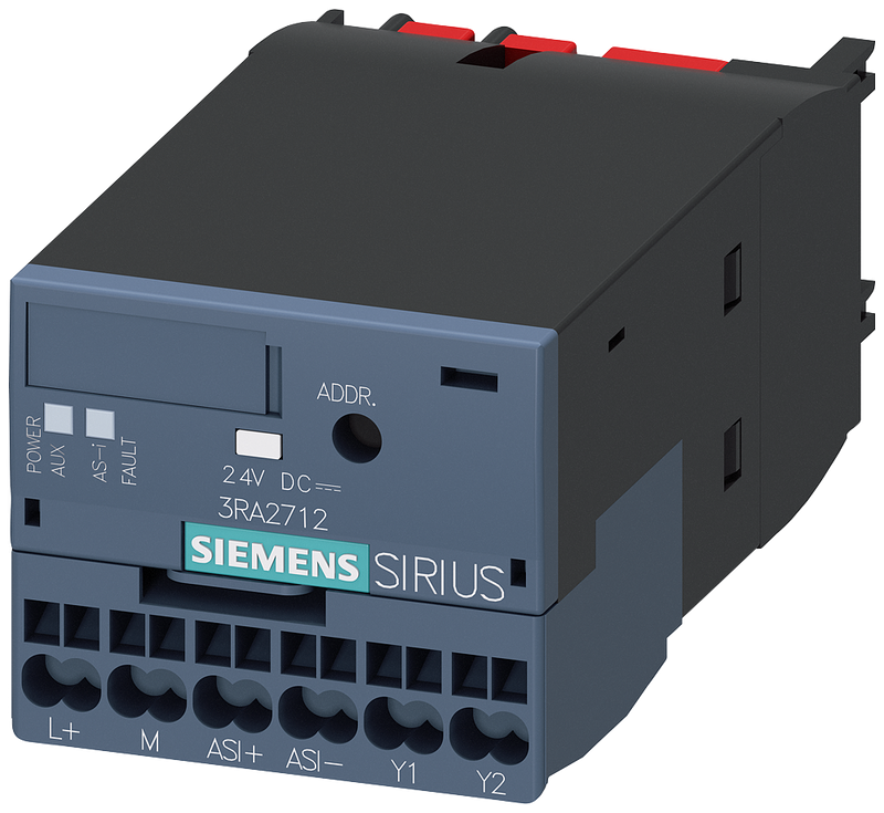 SIEMENS 3RA2712-2AA00 Function module for AS-Interface, direct-on-line start, mounting on contactors 3RT2 S00/S0