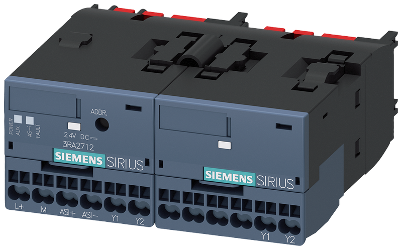 SIEMENS 3RA2712-2BA00 Function module for AS-Interface, reversing start, mounting on contactors 3RT2 S00/S0