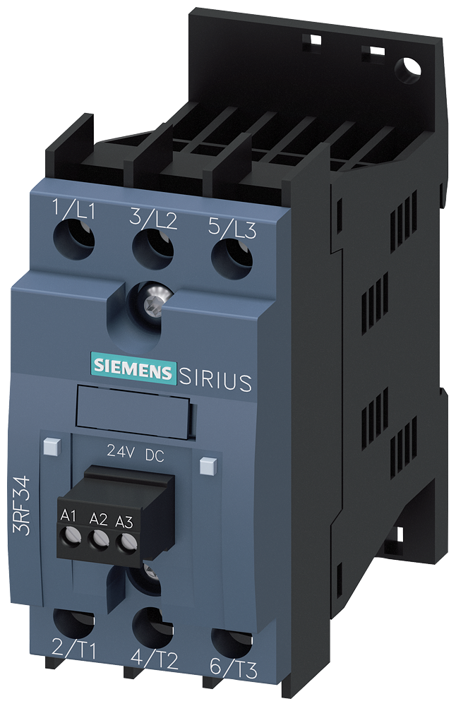 SIEMENS 3RF3403-1BD04 Solid-state contactor 3RF3, 3-ph. AC53 3.8 A 48-480 V/24 V DC
