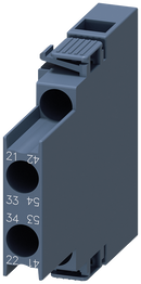 SIEMENS 3RH2911-1DA11 Auxiliary switch lateral, 1 NO+1 NC, current paths: 1 NC, 1 NO for motor contactors, S00