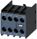 SIEMENS 3RH2911-1FA04 Auxiliary switch 4 NC current paths: 1 NC, 1 NC, 1 NC for contactor relays/motor contactors S00/S0