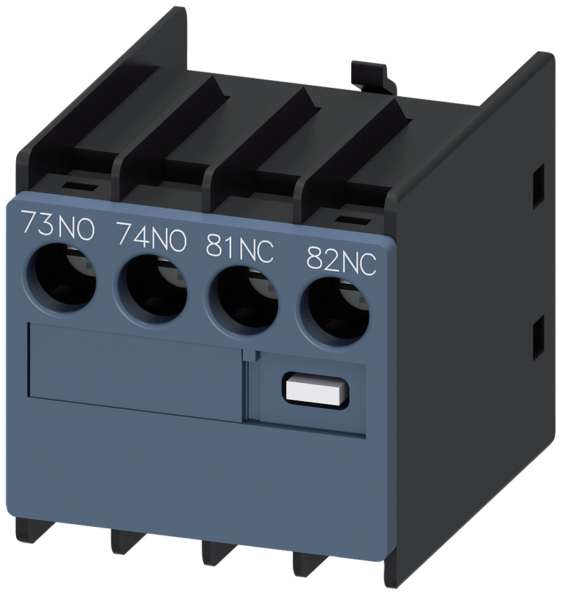 SIEMENS 3RH2911-1LA11 Auxiliary switch 1 NO+1 NC, current paths: 1 NO, 1 NC, connection from above