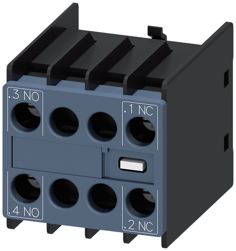 SIEMENS 3RH2911-1NF11 Solid-state compatible auxiliary switch 1 NO+1 NC, current paths: 1 NO,--,--, 1 NC