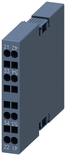 SIEMENS 3RH2916-2DA11 Auxiliary switch, lateral, 1 NO + 1 NC, current path 1 NC, 1 NO, spring-loaded terminal