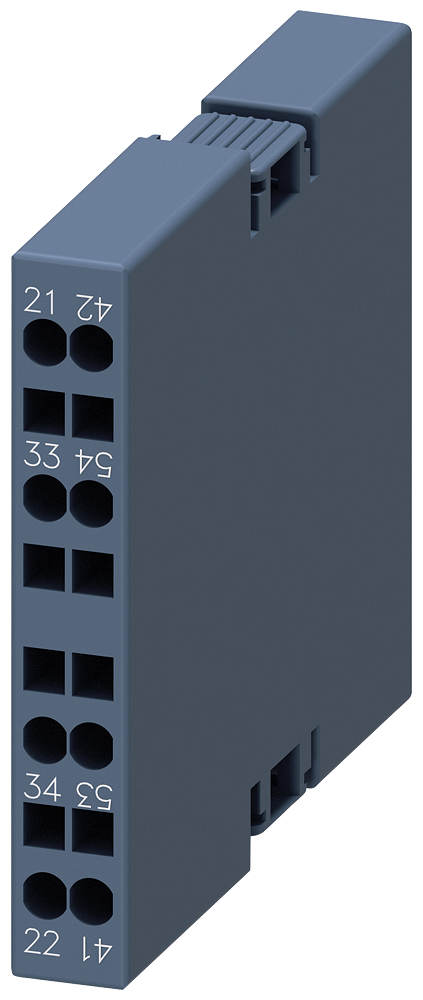 SIEMENS 3RH2916-2DA11 Auxiliary switch, lateral, 1 NO + 1 NC, current path 1 NC, 1 NO, spring-loaded terminal