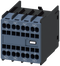SIEMENS 3RH2911-2FB22 Auxiliary switch 11U, 2 NO+2 NC current paths: 1 NO, 1 NC, 1 NC, 1 NO