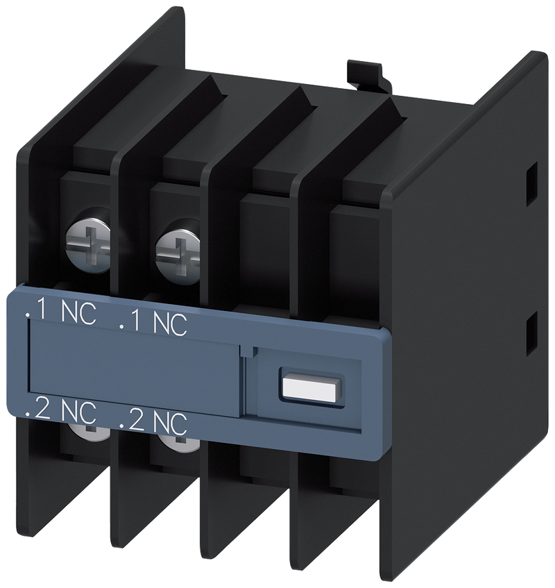 SIEMENS 3RH2911-4HA02 Auxiliary switch, 2 NC, current path 1 NC, 1 NC, for contactor relays and motor contactors