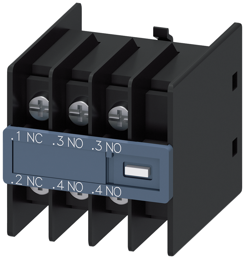 SIEMENS 3RH2911-4HA21 Auxiliary switch 2 NO+1 NC, current paths: 1 NC, 1 NO, 1 NO, 3RT2,.1/.2,.3/.4,.3/.4