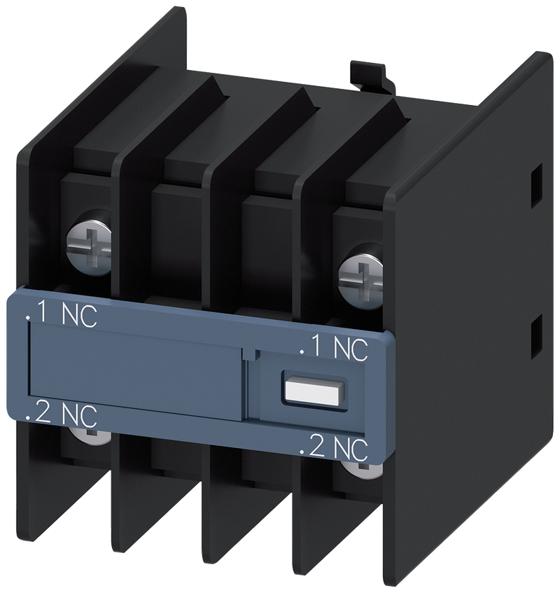SIEMENS 3RH2911-4NF02 Auxiliary switch, 2 NC, current path 1 NC, 1 NC, for contactor relays and motor contactors