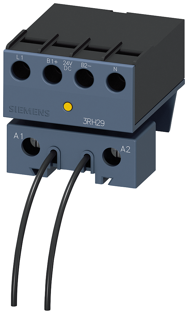 SIEMENS 3RH2924-1GP11 Coupling link for direct coil attachment, 24 V DC, 1 NO + 1 NC, for motor contactors, S0
