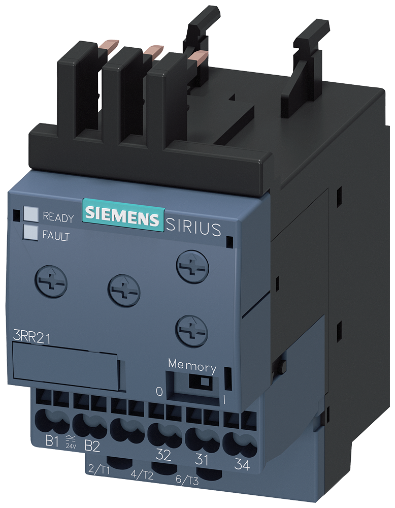 SIEMENS 3RR2141-2AA30 Monitoring relay, can be mounted onto 3RT2 contactor, size S00 basic, 1.6-16 A