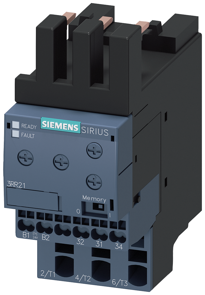 SIEMENS 3RR2142-2AA30 Monitoring relay, can be mounted onto 3RT2 contactor, size S00 basic, 4-40 A