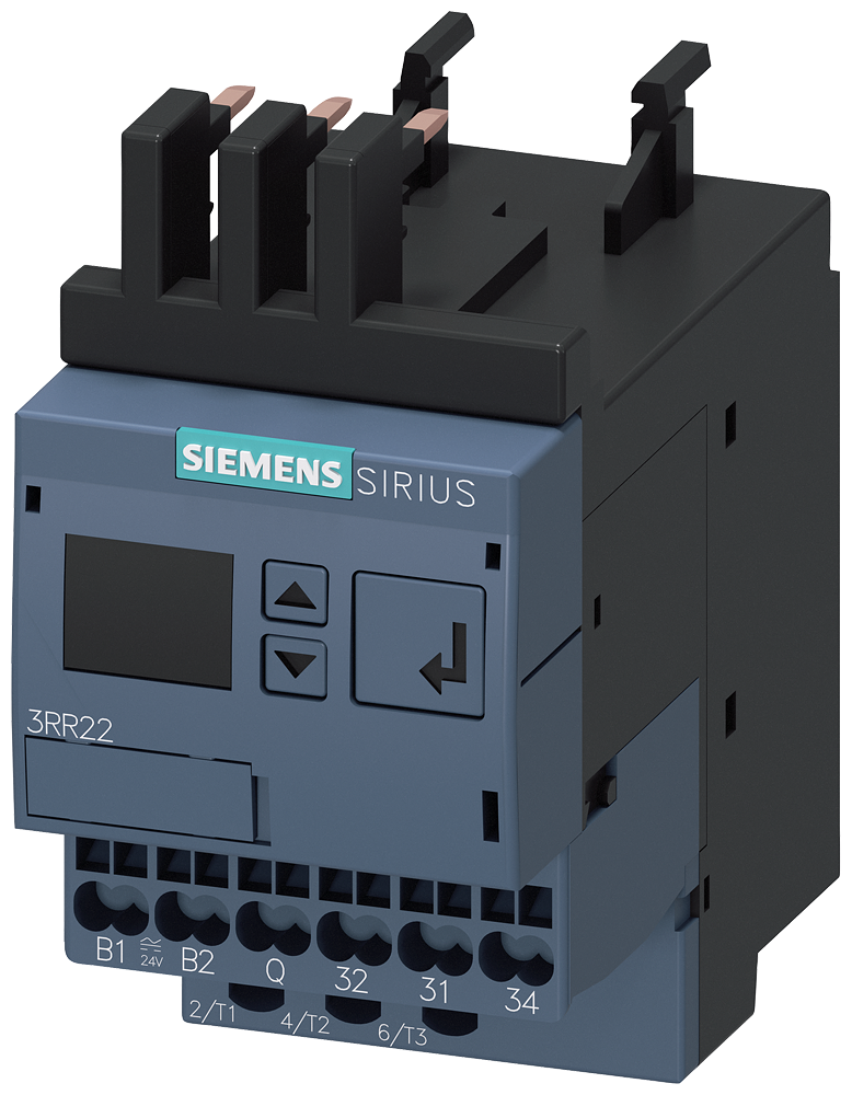 SIEMENS 3RR2241-2FA30 Monitoring relay, can be mounted onto 3RT2 contactor, size S00 standard, 1.6-16 A
