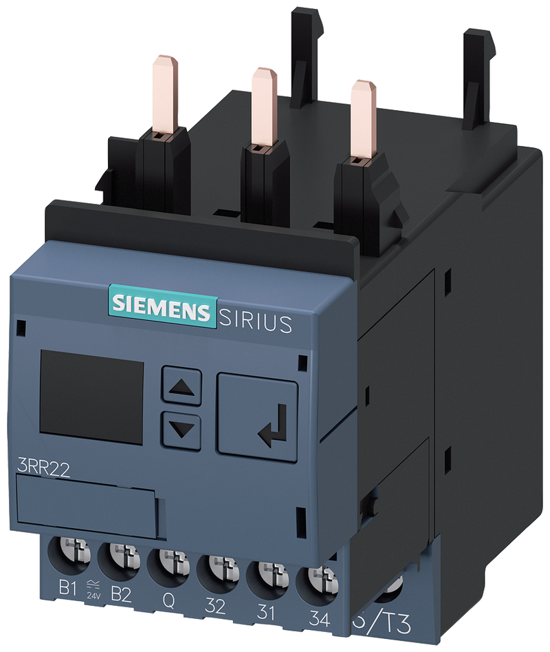 SIEMENS 3RR2242-1FA30 Monitoring relay, can be mounted onto 3RT2 contactor, size S00 standard, 4-40 A