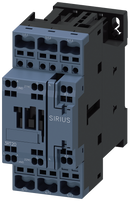 Siemens 3RT2028-2AG20 Contactor, AC-3, 18.5 kW / 400 V, 1 NO + 1 NC, 110 V AC, 50 / 60 Hz, 3-pole, Size S0, Spring-type terminal