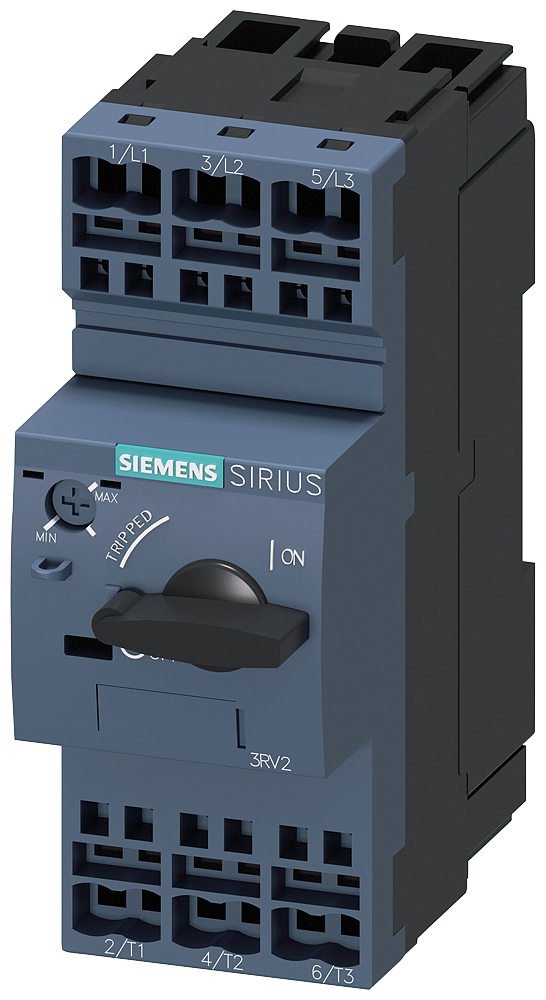 SIEMENS 3RV2021-1GA20 Circuit breaker, S0, motor protection, Class 10, A-release 4.5-6.3 A, short-circuit release 82 A