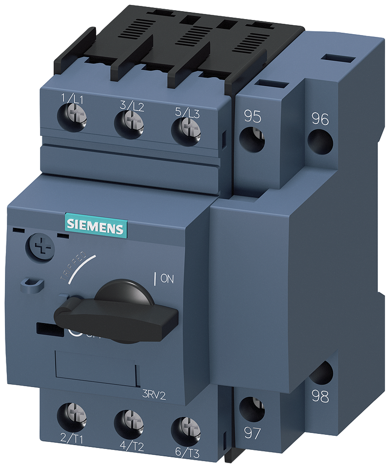 SIEMENS 3RV2111-0HA10 Circuit breaker, S00, motor protection, Class 10, A-release 0.55-0.8 A, short-circuit release 10 A