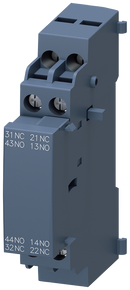 SIEMENS 3RV2901-1J Auxiliary switch attachable on the side 2 NO + 2 NC for circuit breaker, S00/S0