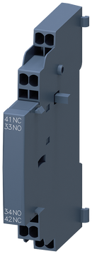 SIEMENS 3RV2901-2A Auxiliary switch attachable on the side 1 NO + 1 NC, for circuit breaker S00/S0