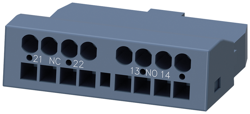 SIEMENS 3RV2901-2E Auxiliary switch transverse, 1 NO + 1 NC, spring-type terminal for circuit breaker S00/S0
